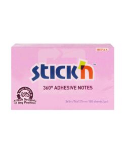กระดาษโน้ต STICKN 3"x5" 360* 21558 ชมพู