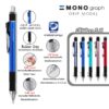 ดินสอกด MONOg Grip DPA-141A สีใส - Eastern Pioneer