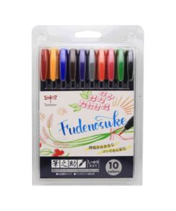 ชุดปากกาพู่กัน TOMBOW Fudeno 10 ด้าม WS-BH 10C