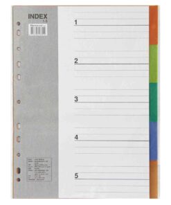 ชุดดัชนี PVC BENNON A4 5หยัก IX901(สี)