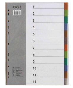 ชุดดัชนี PVC BENNON A4 12หยัก IX895(สี)