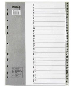 ชุดดัชนี PVC BENNON A4 1-31  IX899