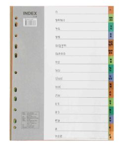 ชุดดัชนี PVC BENNON A4 ก-ฮ 916T