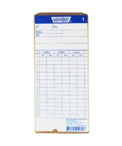 บัตรบันทึกเวลา VERTEX (1x100)