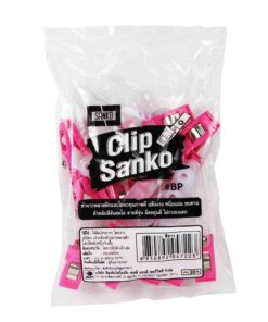 Alternative view of คลิบหนีบบัตรพลาสติก SANKO BP ชมพู
