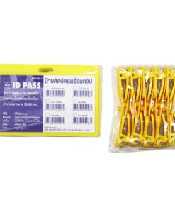 Alternative view of ป้ายติดบัตร+คลิป SANKO EP002-1 เหลือง