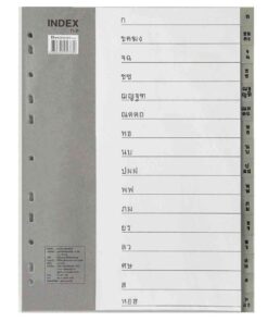 ชุดดัชนี PVC BENNON A4 ก-ฮ IX816