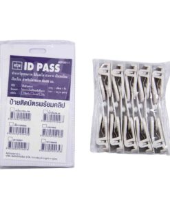 Alternative view of ป้ายติดบัตร+คลิบ SANKO EP001-1 ขาว (แนวตั้ง)