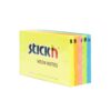 กระดาษโน้ต STICKN 3"x5" คละสี 4+1 NEON - Eastern Pioneer