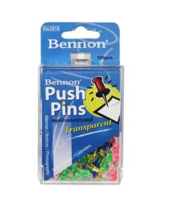 หมุด push pin BENNON 5818 (ใส)