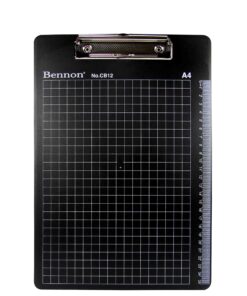 คลิปบอร์ด BENNON A4 คลิปเล็ก CB-12 ดำ