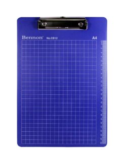 คลิปบอร์ด BENNON A4 คลิปเล็ก CB-12 น้ำเงิน
