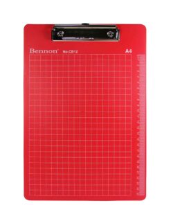 คลิปบอร์ด BENNON A4 คลิปเล็ก CB-12 แดง