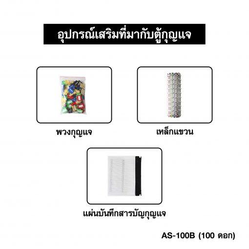 ตู้เก็บกุญแจ 100 ดอก APEX AS-100B - Image 4
