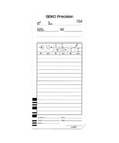 บัตรตอก SEIKO III QR7550 (101-200)(1x100)