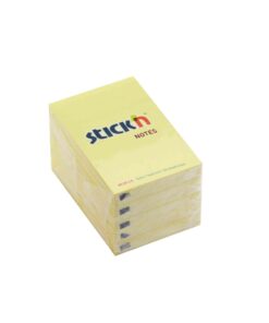กระดาษโน้ต STICKN 3"x2"  เหลือง 4+1 PASTEL