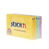กระดาษโน้ต STICKN 3"x5" คละสี 4+1 แถบกาว 360* - Eastern Pioneer