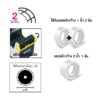 แท่นตัดเทปกว้าง 1นิ้ว(คู่) AROMA 7282 - Eastern Pioneer