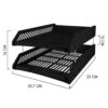 ถาดวางเอกสาร 2 ชั้น BENNON L2 ดำ - Eastern Pioneer