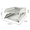 ถาดวางเอกสาร 2 ชั้น BENNON L2 เทา - Eastern Pioneer